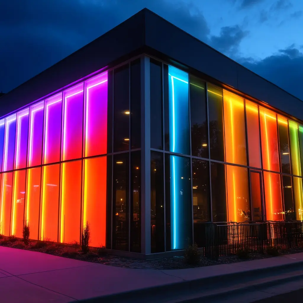 Commercial Facade Uplighting