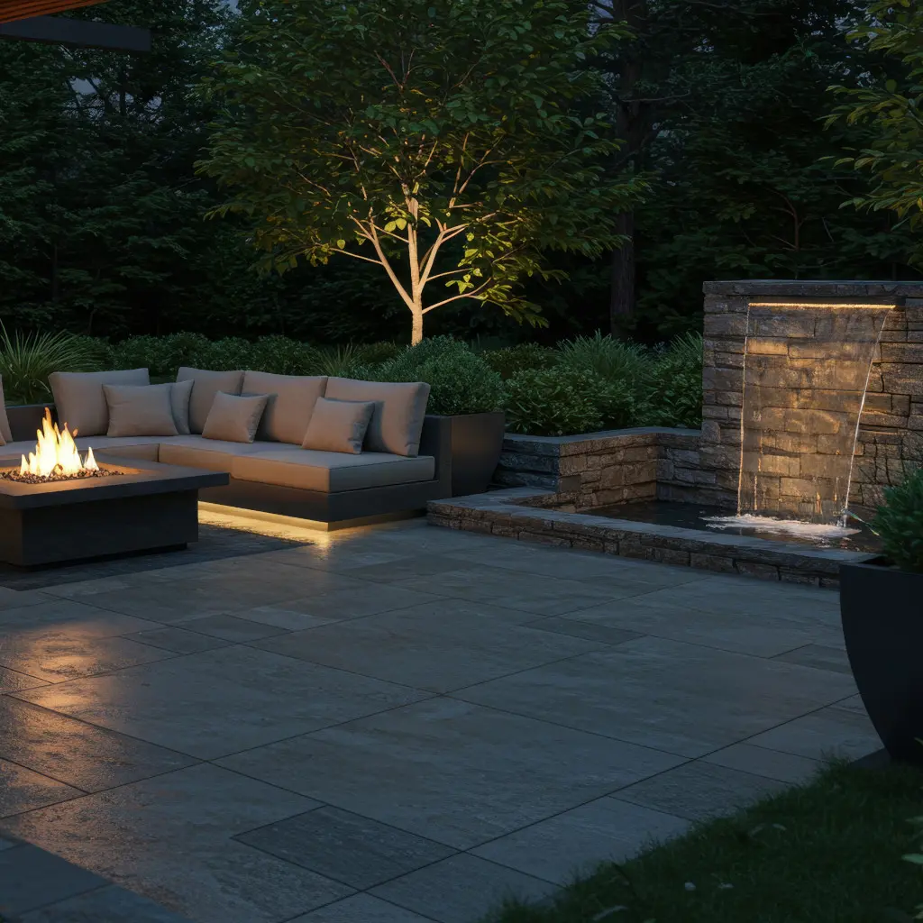 Water Feature & Hardscape